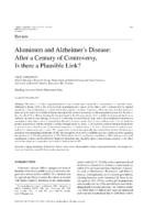 2011 Aluminum And Alzheimer S Disease Plausible Link