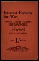 Bayonet Fighting For War Catp Leopold Mclaglen 1915
