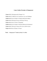 Course Outline Mgmt & Ob