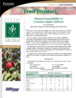 Disease Susceptibility Of Common Apple Cultivars Purdue