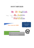 English Ab Initio Portfolio Sample