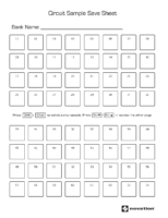 Novation Circuit Sample Sheet (Blank)