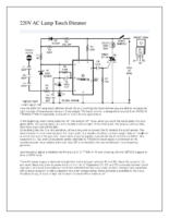 220V Ac Lamp Touch Dimmer