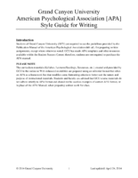Apa 6Th Edition Style Guide