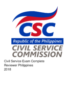 Cse Complete Reviewer Philippines 2018