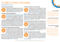Freedom Of Association Best Practices Factsheet