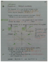Math 1Zc3 Complex Numbers Notes