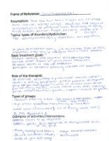 Ot 4600 Student Notes For 2014