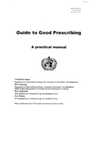 075. Guide To Good Prescribing A Practical Manual Authors