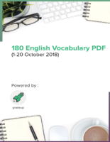 180 English Vocabularies
