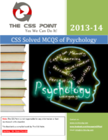 Solved Mcqs Of Psychology