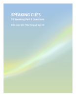 Speaking Cues – 55 Speaking Part 2 Questions
