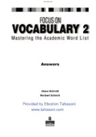 2-2- Focus On Vocabulary 2 – Answer Key