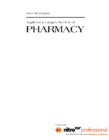 Appleton & Lange’s Review Of Pharmacy