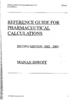 Book Manan Shroff Calculations 2Nd Edition