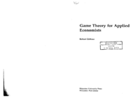 [Gibbons R.] Game Theory For Applied Economists