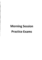 Morning Session Practice Exams