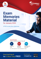 Pte Exam Memories Mateial-January 2020
