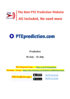 Pte Prediction With Video 10 July 16 July