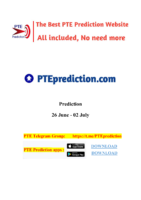 Pte Prediction With Video 26 June 02 July