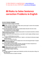 80 Rules For Sentences