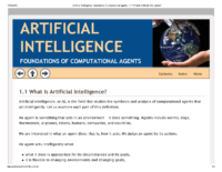 Artificial Intelligence Foundations Of Computational Agents 1