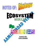 Biology Ecosystem Notes