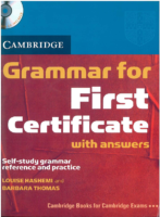 Cambridge Grammar For First Certificate