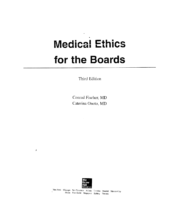 Conrad Fischer Medical Ethics For The Boards 3Rd Ed (A & L Review) (2016)