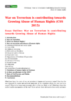 Css Essay War On Terrorism İs Contributing Towards Growing Abuse Of Human Rights