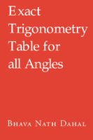 Exact Trigonometry Table For All Angles