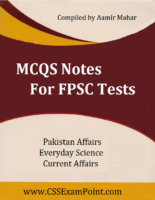 Mcqs Notes For Fpsc Tests