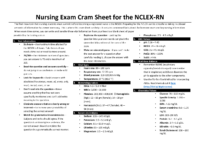 Nclex Cram Guıde