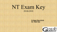 Nt Exam Key
