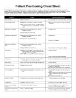 Patient Positioning