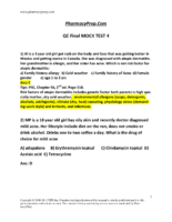 1 QE Therapeutic Mock Test 4 Q&A Nov 2013