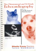 Echocardiography Of Dogs And Cats