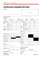Prop Neurologic Examination Form C
