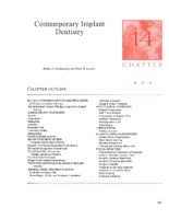 14 Contemporary Implant Dentistry