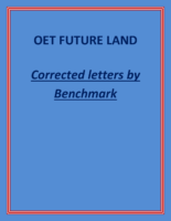 All Benchmark Corrected Letters Updated Oet Future Land
