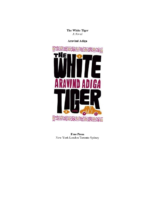 Aravind Adiga The White Tiger (2008)
