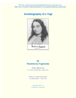 Autobiography Of A Yogi By Paramahansa Yogananda
