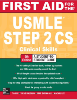 First Aid For The Usmle Step 2 Cs Clinical Skill 5Th Ed