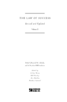[Hill Napoleon] Law Of Success Volume