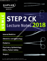 Kaplan Usmle Step 2 Ck Lecture Notes 2018 5 Book Set