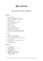 Key Phrases for OET Speaking