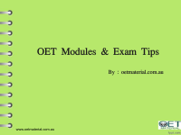OET Modules & Exam Tips