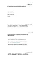 Oral Surgery Pain Managment