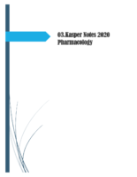 03 Kasper Notes 2020 Pharmacology