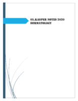 05.Kasper Notes 2020 Dermatology